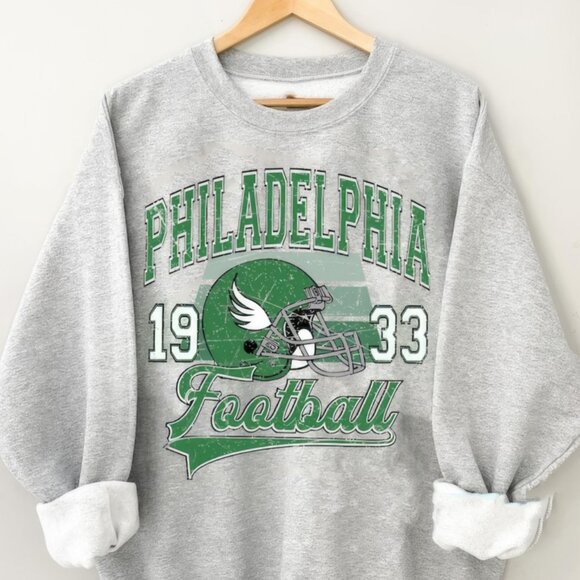 Vintage 90s Philadelphia Football Sweatshirt, Retro Philadelphia NFL fans shirt - Picture 2 of 4